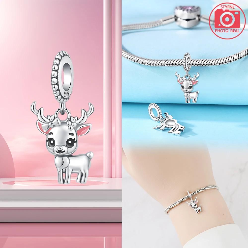 Copperchristmas Fawn Pendant For Originalbracelet Necklace Jewelry Making