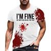 Men's 3D Print Halloween Horror Bloody T Shirt Casual Fashion Street Short Sleeve TShirt Mens Designer Clothes Woman Kid Tee Top