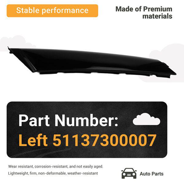 Der 51137300007 ist für die äußere Verkleidung der linken vorderen A-Säule bei zweitürigen BMW Mini F56 Modellen konzipiert.