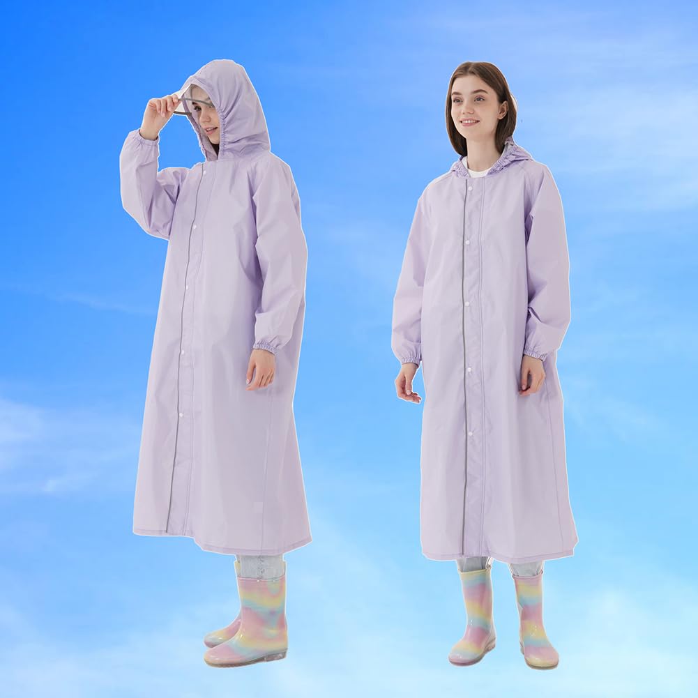 Raincoat for Suitable for School Rainy Heavy Commuting To School [Yolrky] Kids, Bags, Boys, Girls, Children, Adults, Rainwear, Raincoat, Season, Rain,