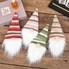 Festive Faceless Old Man Knitted Wine Bottle Covers - Christmas Table Decor