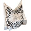 Fashion personalized twill flower chain printed silk scarf 91 large square scarf Korean retro decorative thin scarf
