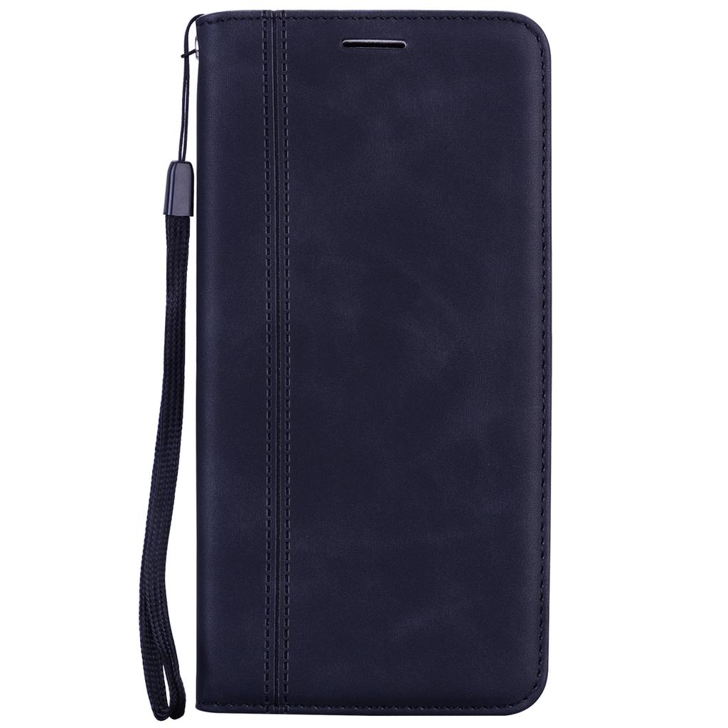 For Samsung Galaxy A25 5G (Global) (161.0 X 76.5 X 8.3mm) Case Business Style Magnetic Closure Leather Phone Cover with Strap