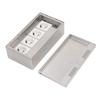 Floor Power Socket 4 Standard Outlets Stainless Steel Concealed Electrical Receptacle Box 4000W