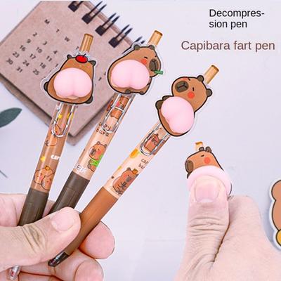 Cartoon Capybara Gel Stifte Briefpapier Capybara Press Gel Stift Glückliche Capybara Neutral Stift Studenten