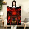 1PC The Warriors Patterned Flannel Blanket Suitable For All Seasons For Home Decor Warmth And Comfort Gifts Holiday Present