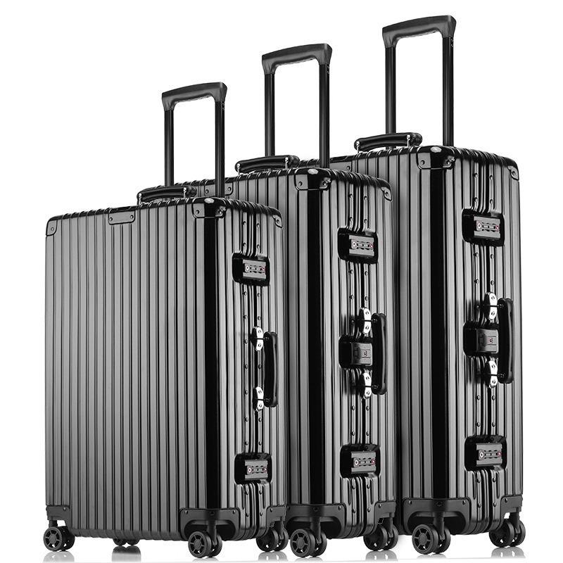Retro Aluminum Frame Spinner Suitcase - Available in 20/24/26/29 Inches