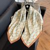 Large square scarf silk scarf women's new versatile spring and autumn winter high-end mother scarf shawl with shirt