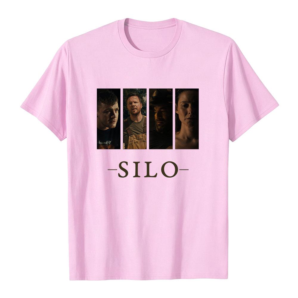 Camiseta de la Serie de Televisión de Ciencia Ficción SILO Algodón Verano Manga Corta Camisetas Unisex Streetwear Cuello Redondo Moda Casual Camisetas para Hombre Tops