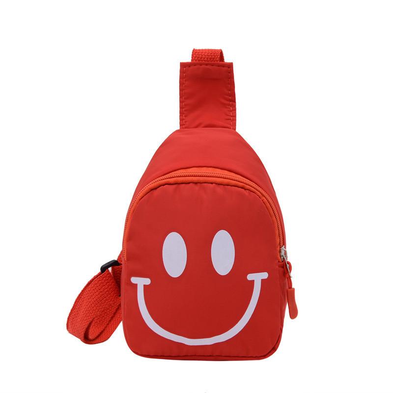 Adorable Nylon Smiley Face Coin Purse For Preschool Kids In Multicolor Designs