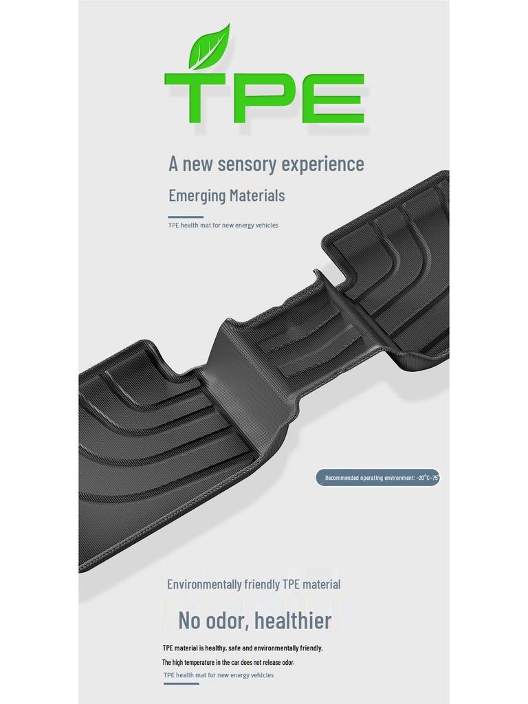 Eco-Friendly Waterproof TPE Floor Mats & Trunk Mat for 2024 BMW I5