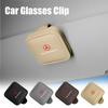 Car Sunglasses Holder Magnetic Leather Card Ticket Holder Auto Sun Visor Glasses Clip For Mercedes Benz AMG B C E S A Class GLA