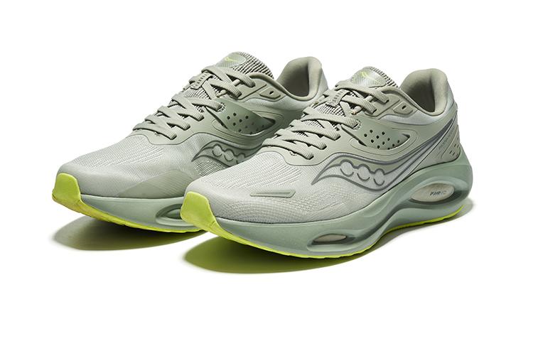 Men's Sneakers Saucony Phoenix LS Slip Resistant Abrasion Resistant Low top Running Shoes Men's Green