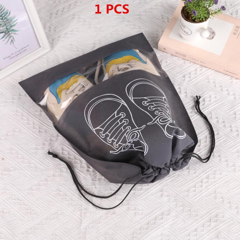 1/3/5PCS Waterproof Shoe Cover Thickened Non-Woven Dustproof Drawstring Storage Bag Clothing Travel Pouch Handbag Storage Bags