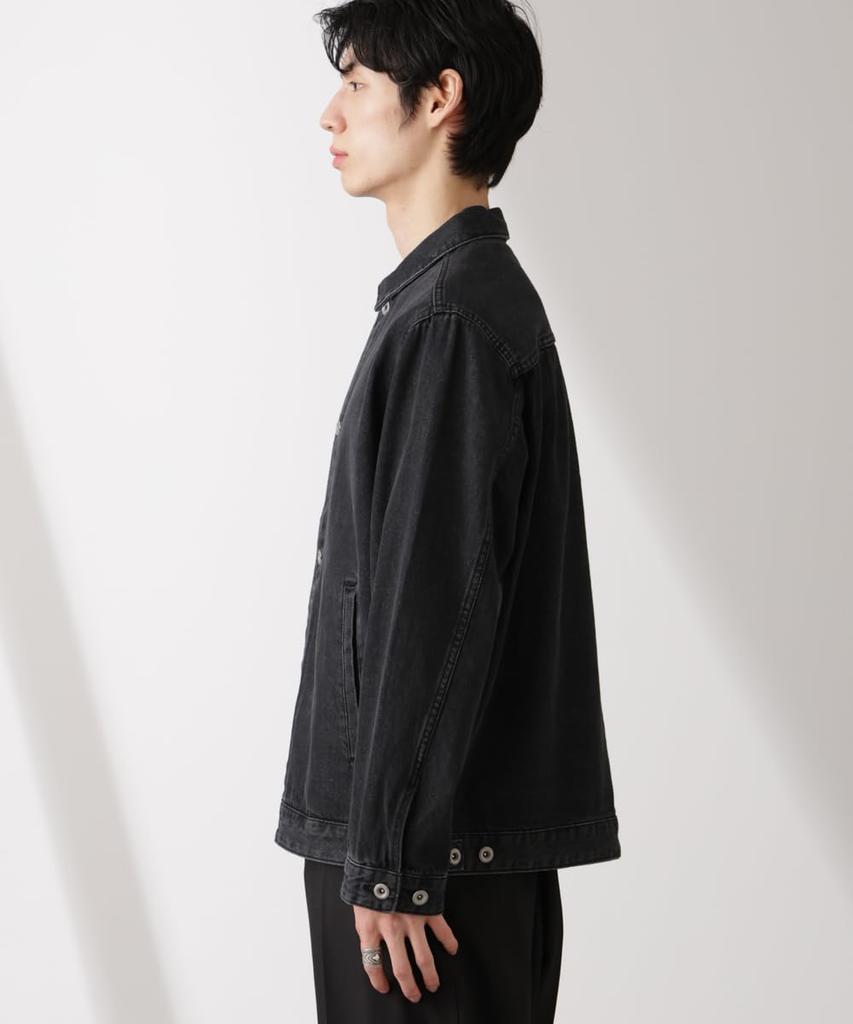 Nano Universe Denim Size Men's Blouson, M, 034, Ecru, 672-5112206