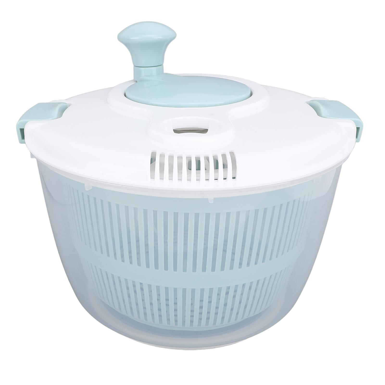 

Salad Spinner PP 5L Multifunctional Lettuce Spinner Vegetable Dryer Fruit Washer with Lid Drain Bowl Colander for Home L
