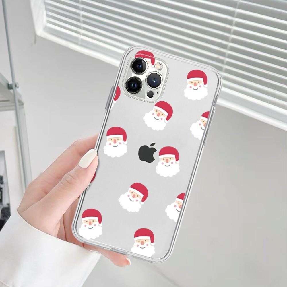 Christmas Mousepad For iPhone 16 15 14 13 12 Mini 11 Pro XS Max X XR SE 6 7 8 Plus Soft Silicone Cover