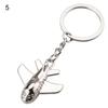 Creative Model Train Aircraft Airplane Ring Holder Keychain Accessories Gift
