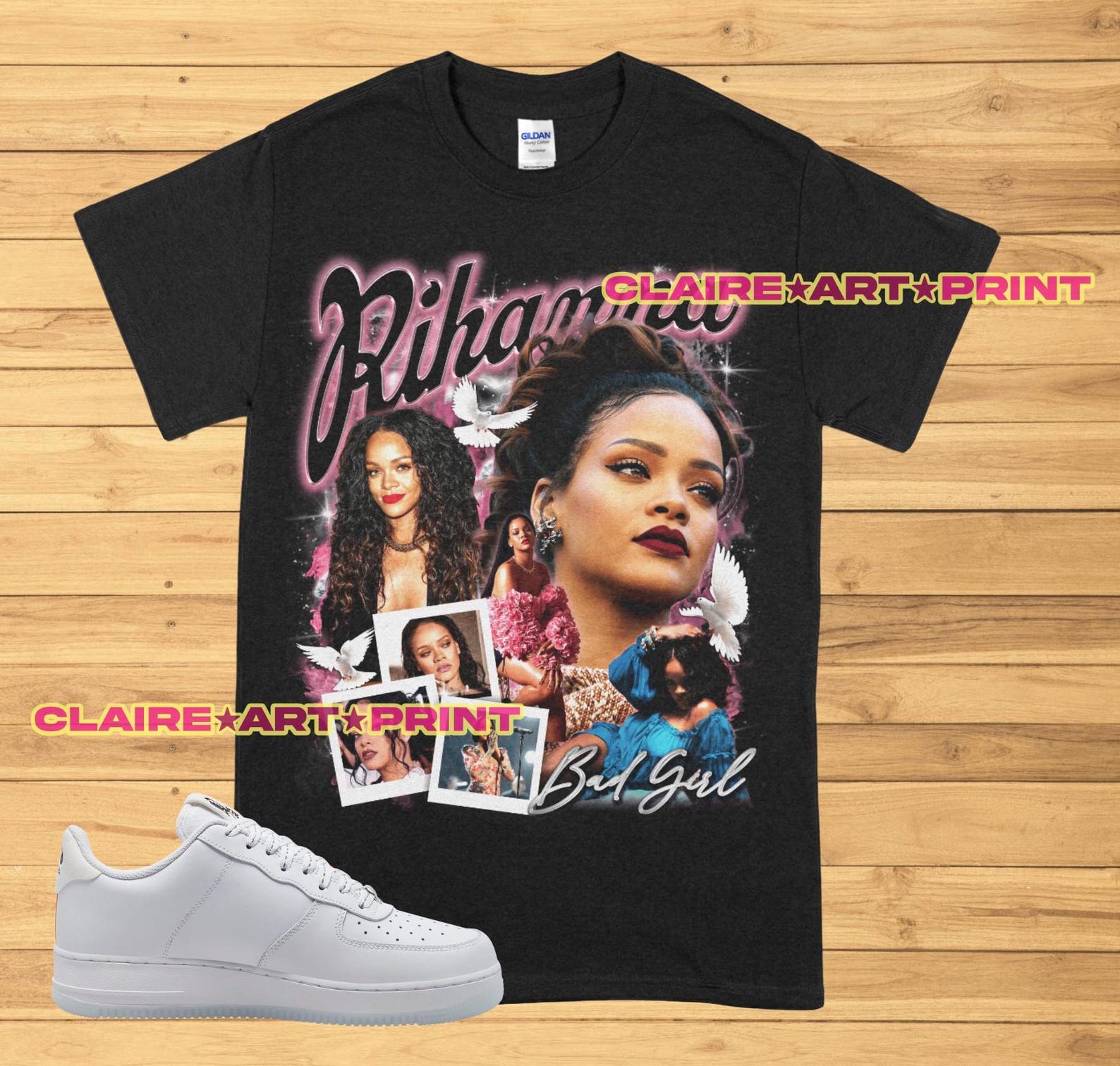 Футболка Riri Badgal, Винтажная футболка Riri 90-х, Футболка с тура Hip Hop Rap, Футболка bad girl riri, Подарок для мужчин женщин, Унисекс футболка S