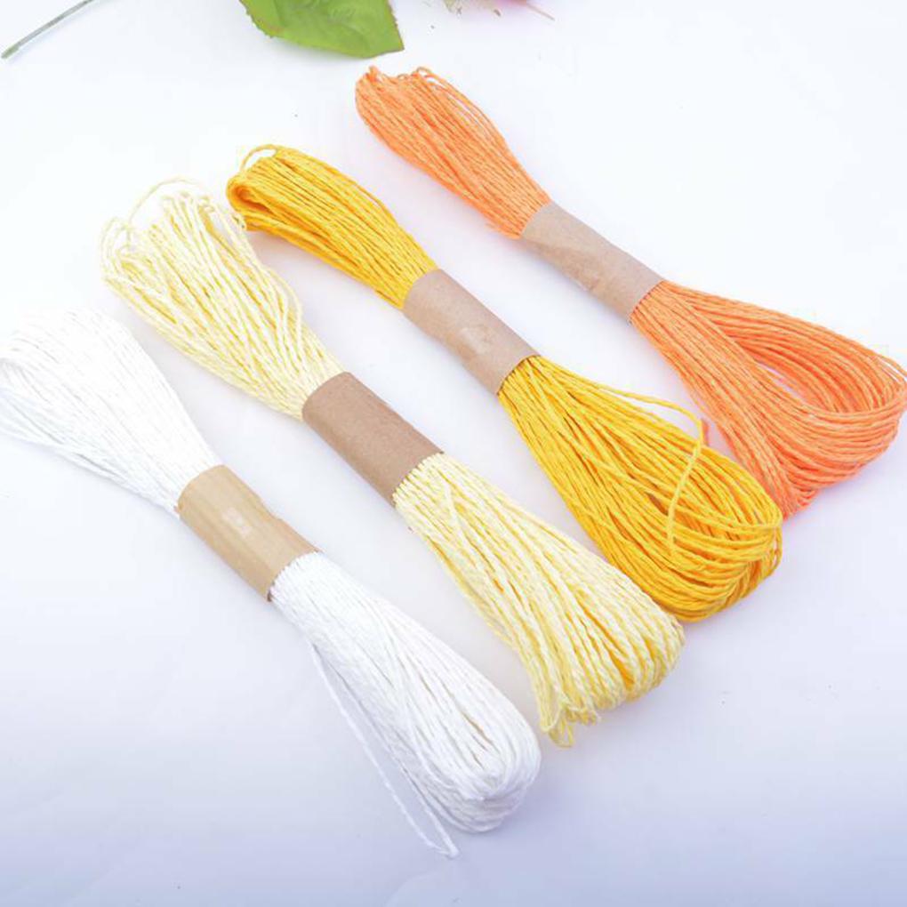 30M Multi Colors Paper Cord Craft Rope Twine String Gift Wrapping Ribbons