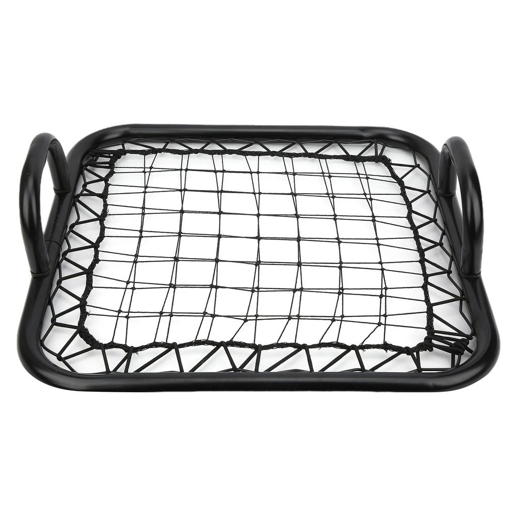 Handheld Rebounder Springback Net Goalkeeper Training Equipment Football Door Black
