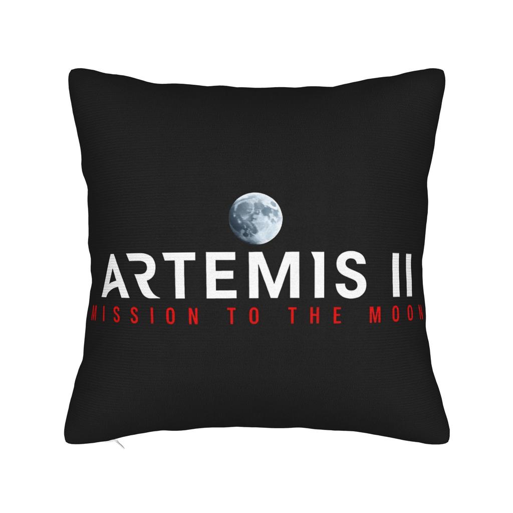 Artemis II 2026 Mission to the Moon Pillow Cover Retro Trendy Pillow Case For Chair Sofa Home Decor Soft Cushion Cover Present