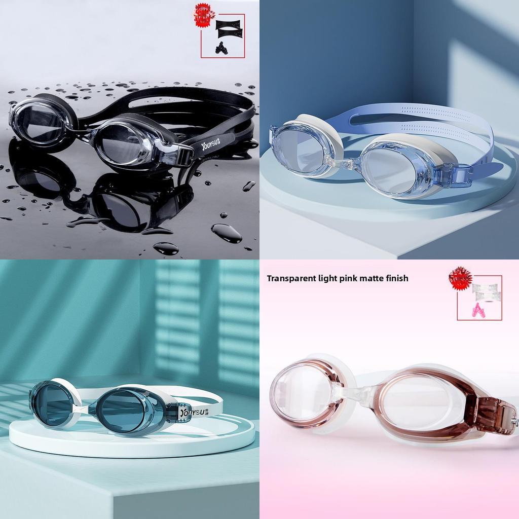 Waterproof Antifog Swim Goggles For Adults With Pc Lenses And Uv Protection