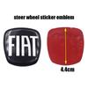 1pcs 3D 44mm Acrylic Steer Wheel Emblem Sticker Car Steering Wheel Sticker Car Interior Emblem Car Accessories For FIAT Abarth