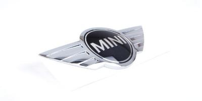 Original BMW MINI Teil Import vom Heckemblem für alle Modelle Teil 51147026186 (Direkt aus Deutschland) R50/R52/R53/R56/R57/F55/F56/F57 (Ausgenommen R55,