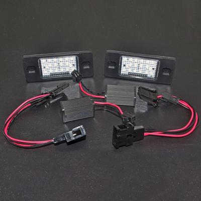 1 paio Canbus Error Free Bianco 18SMD LED Numero luci targa per VW Touareg Tiguan Golf 5