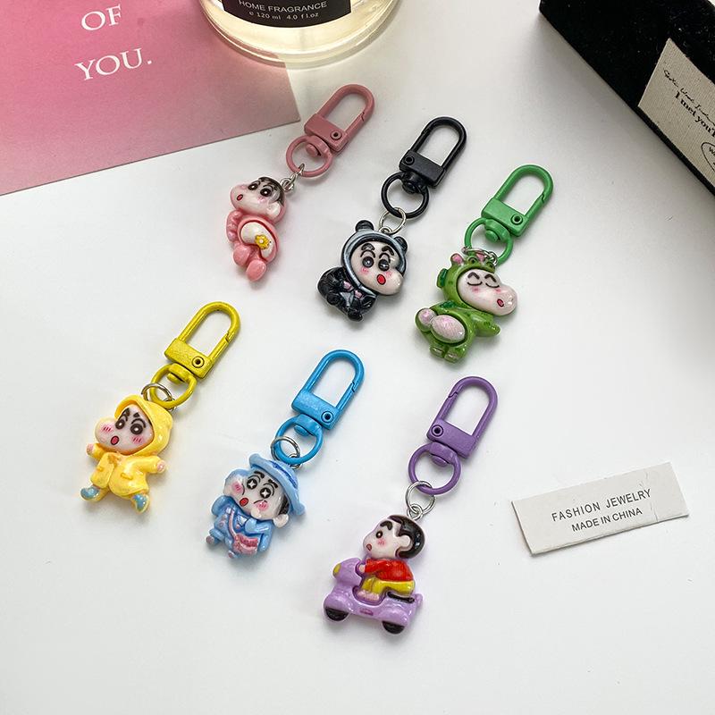 Crayon Shin-chan Schoolbag Keychain Pendant - Student & Graduation Gift Ornament