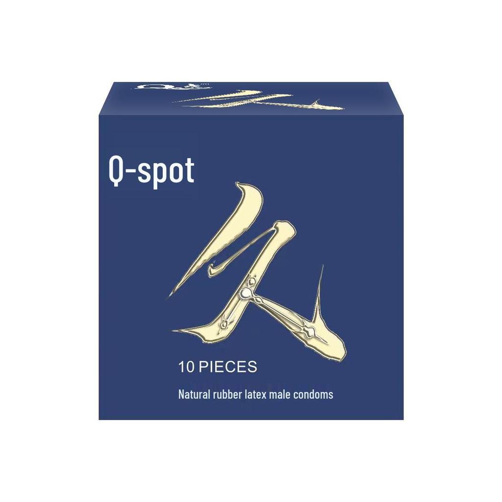 Q-point 001 Ultra tenké Kondómy s veľkými časticami Kyseliny hyalurónovej s dlhotrvajúcim účinkom