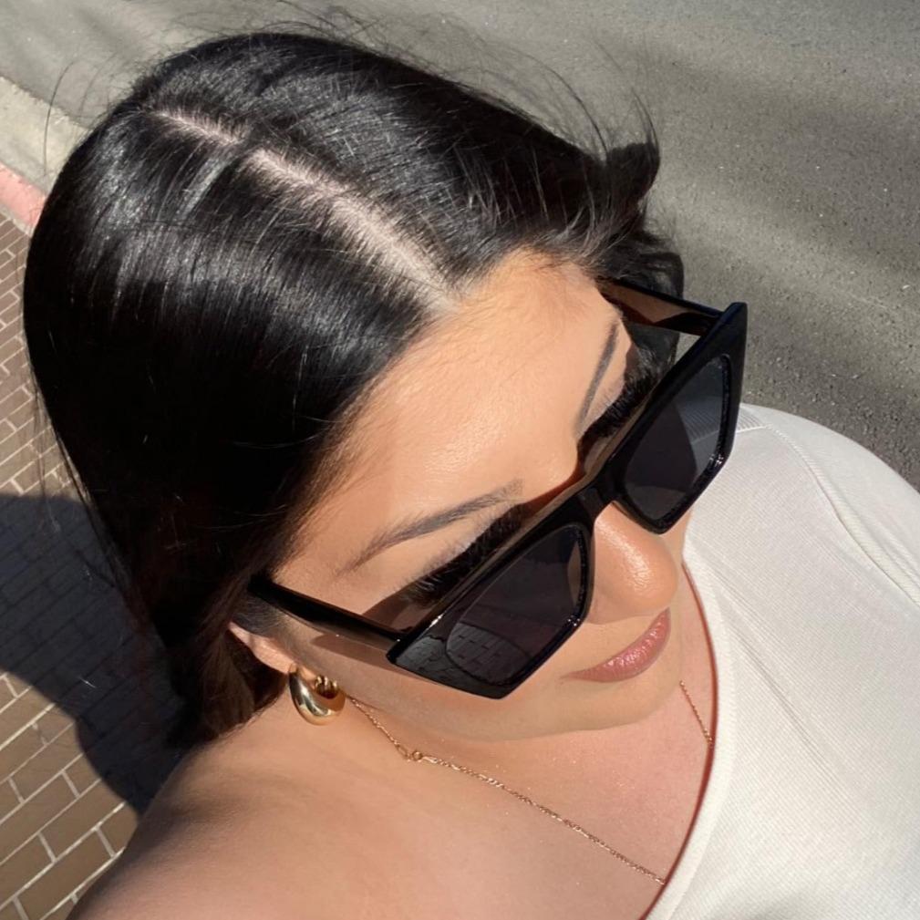 Stylové sluneční brýle s velkým rámem ve tvaru kočičích očí: Trendy Evropské a Americké Brýle proti UV záření