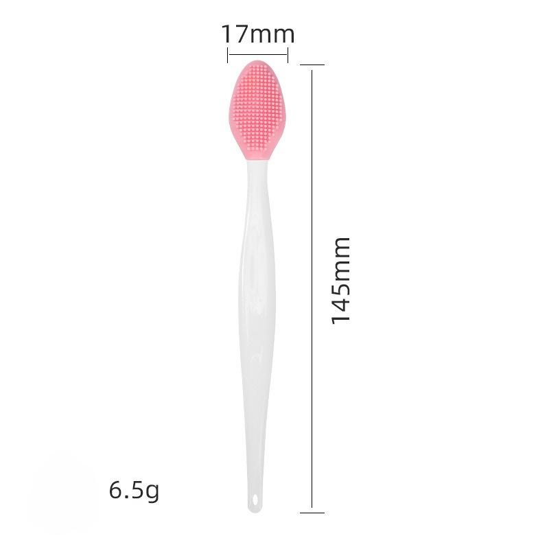 

Double-Sided Nose Brush Facial Cleansing Stick Lip Face Scrubber Blackhead Remover Makeup Brush Gentle Skin Exfoliator Portable
