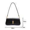 Genuine Leather Women's Shoulder Bag High Quality Vintage Baguette Bag Luxury Designer Women Crossbody Bags Cowhide Handbags