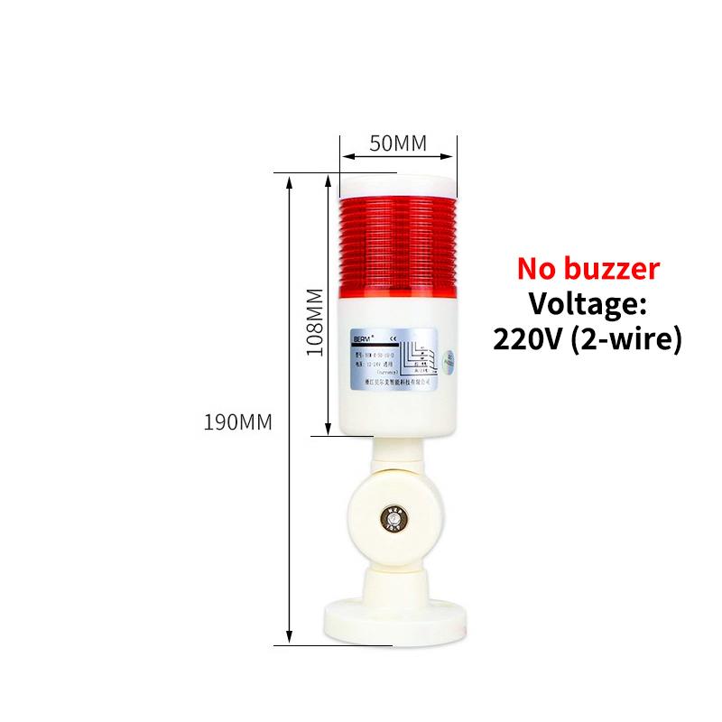 CNC Machine Safety Stack Light Rotatable 180 Degree Three Modes Industrial Warning Signal Lamp for Workshop