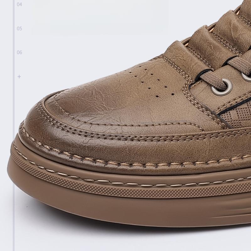 Herren Freizeitsneaker Lederschuhe Outdoor-Schuhe