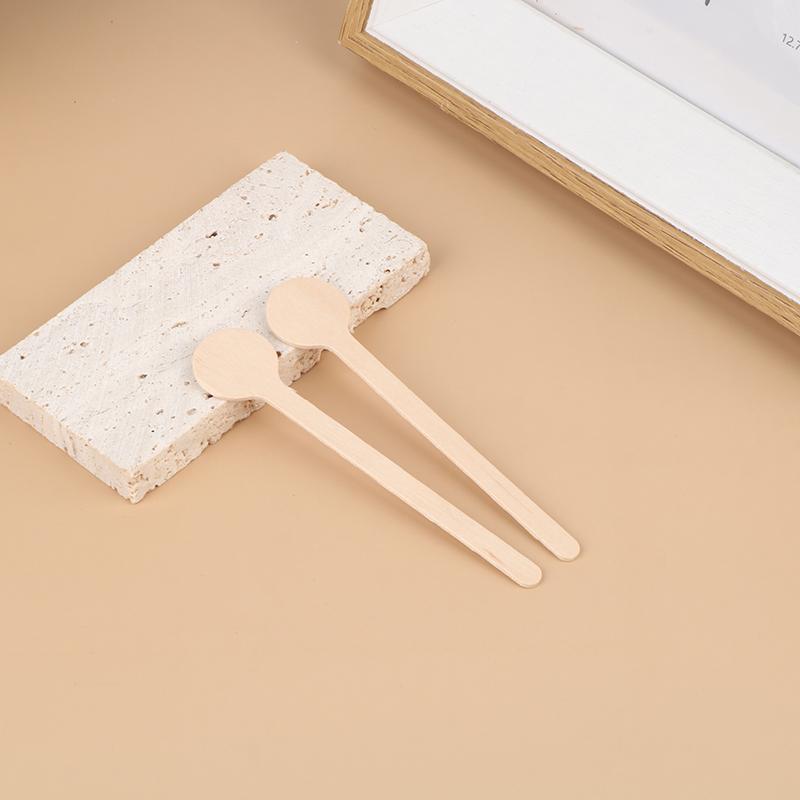 100 ks dřevěných míchadel na kávu, studené pití, míchací tyčinky na nápoje, biologicky odbouratelné nádobí, kávové tyčinky