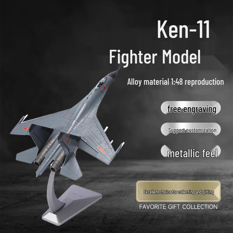 J-11 Fighter Jet Alloy Model 1:48