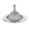 Sink Strainer Silicone/Stainless Steel Gray 11X11 Cm