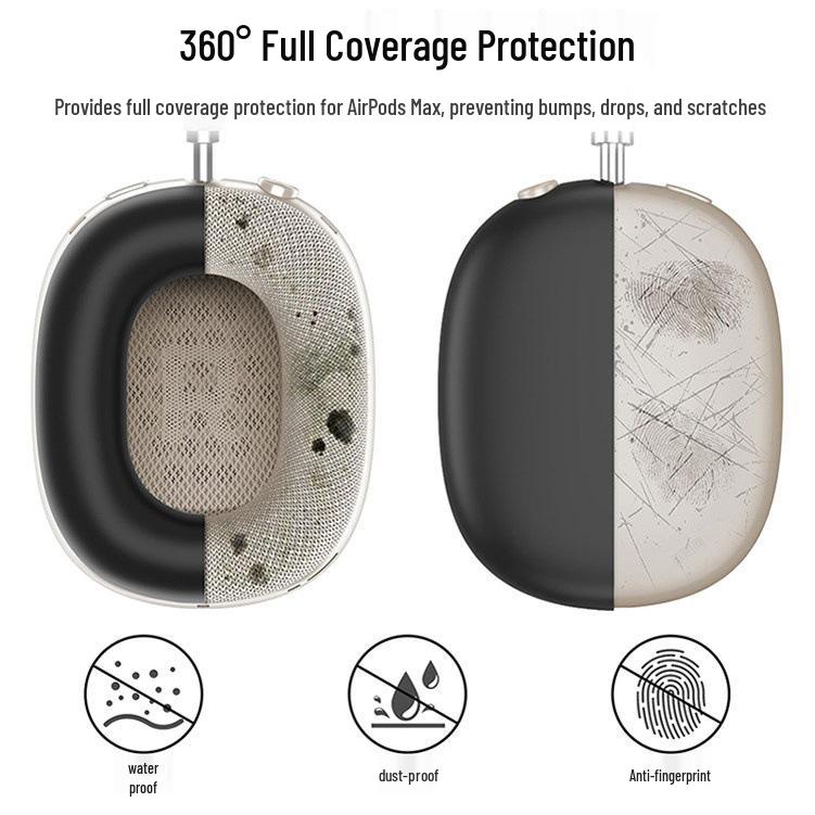 AirPods Max Silicone Protective Case: Soft Headphone Shell for Bluetooth Earphones