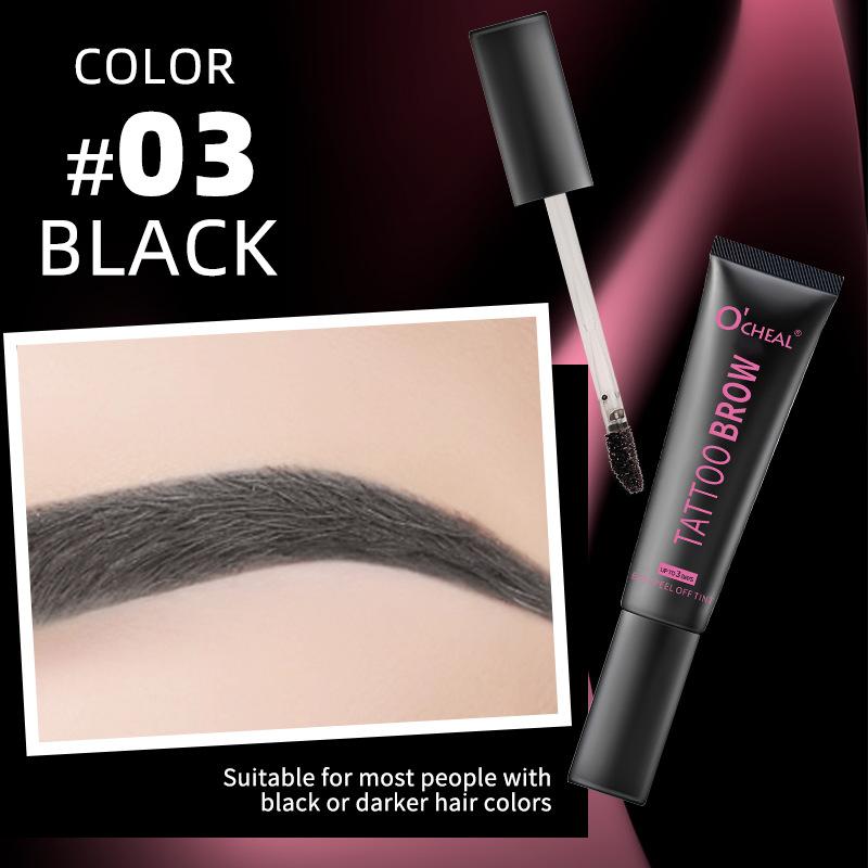 

Клей для бровей Peel-off, крем для быстрого окрашивания бровей Peel-off, долговечный, устойчивый к макияжу, поту, водостойкий и легко окрашивается 03