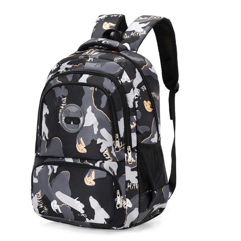 Printed Backpack Travel Fashionable Wear Resistant Schoolbag Student