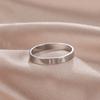 Minimalistische Edelstahlringe für Damen Herren Mode Einfacher Fingerring Jubiläums Schmuck Geschenk