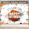 Boy's birthday party, basketball court theme, background decoration, passionate sports meet, photography props, posters, banners
