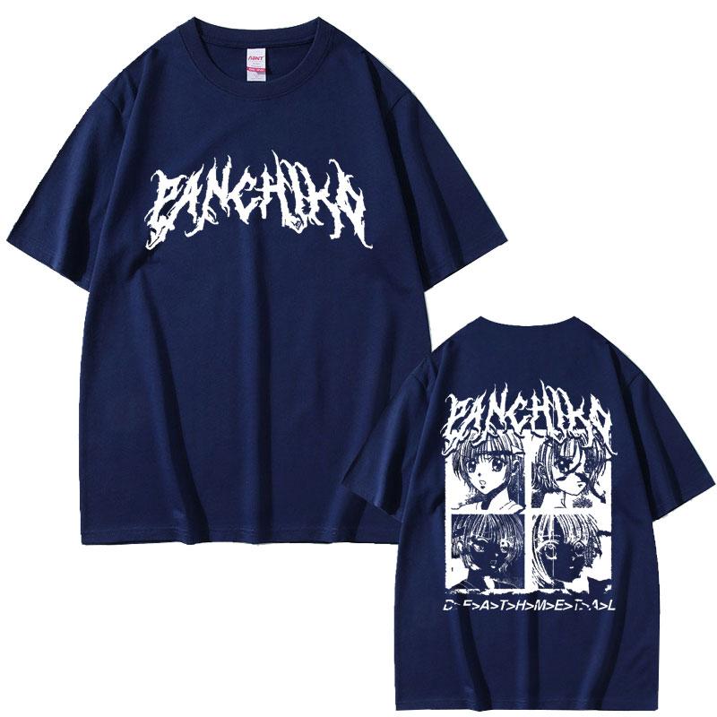 Rock Band Panchiko DEATHMETAL Album Double Sided Print T-shirt Men Women Vintage Loose Oversized Tshirt Men's Casual Cotton Tees
