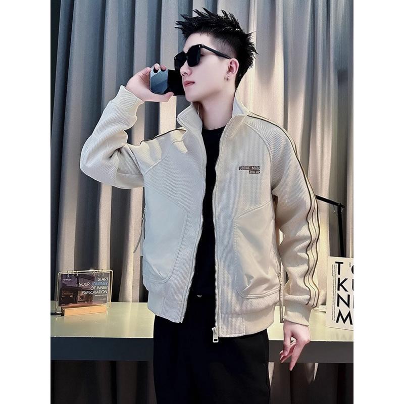 Herren Trendy Color-Block Stehkragen Jacke - Herbstkollektion 2025