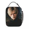 Resident Evils Leon Kennedy Game Insulated Lunch Bag for Women Children Leakproof Food Boxes Thermal Lunch Box Tote