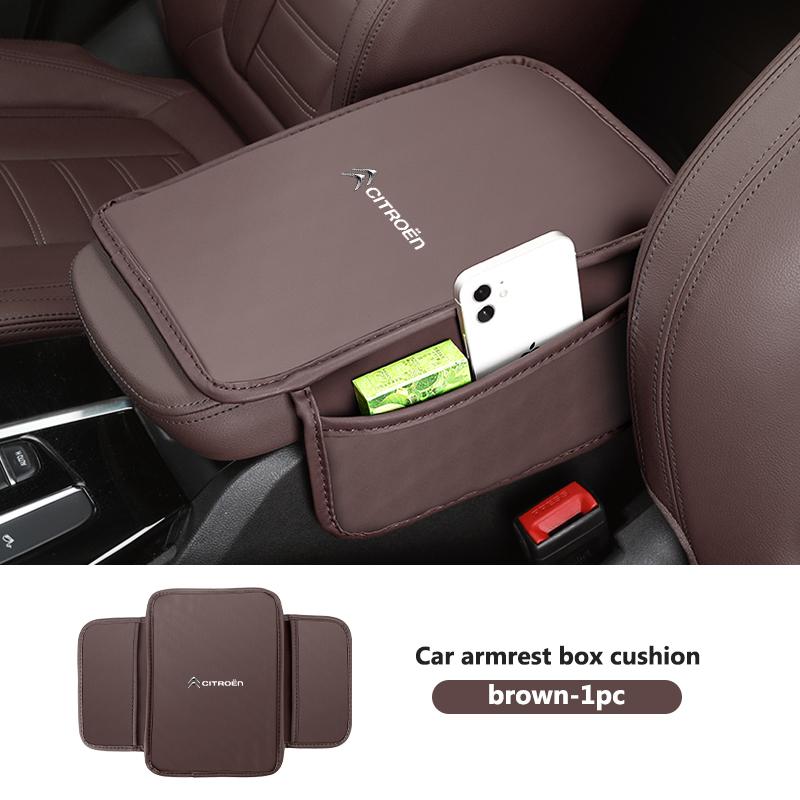 Car Armrest Box Protector Cover Center Control Storage Bag For Citroen C4 C3 C5 C1 C2 C6 VTS C4L DS3 DS4 DS5 Grand Berlingo