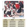 Ranma Saotom Anime Knitted Blankets Coral Fleece Plush  Super Warm Throw Blankets for Bedroom Sofa Bed Rug